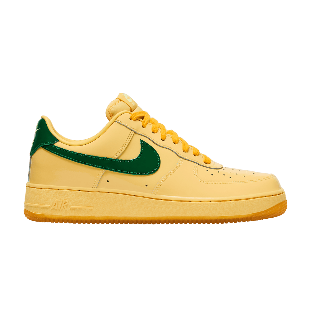 Nike Air Force 1 Low Patent Leather Topaz Gold Pine Green