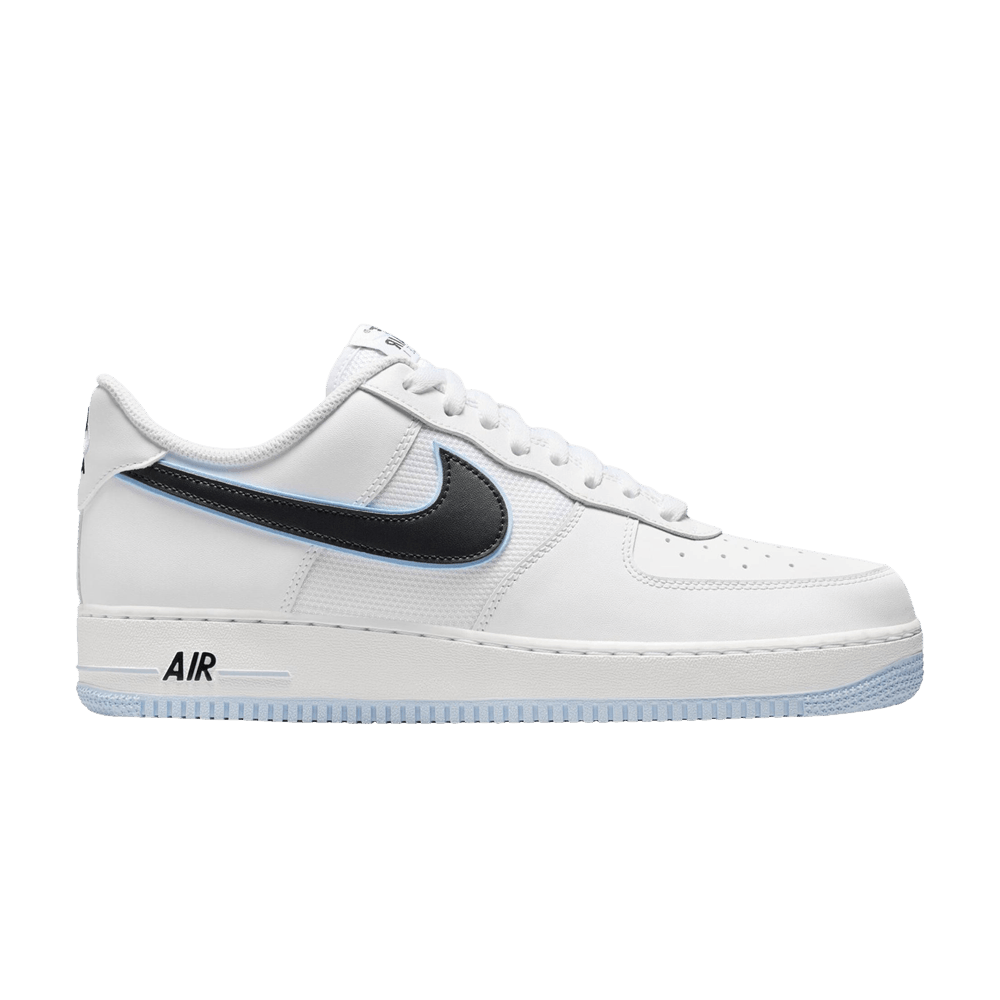 Nike Air Force 1 Low '07 Blanc Noir Bleu Hydrogène