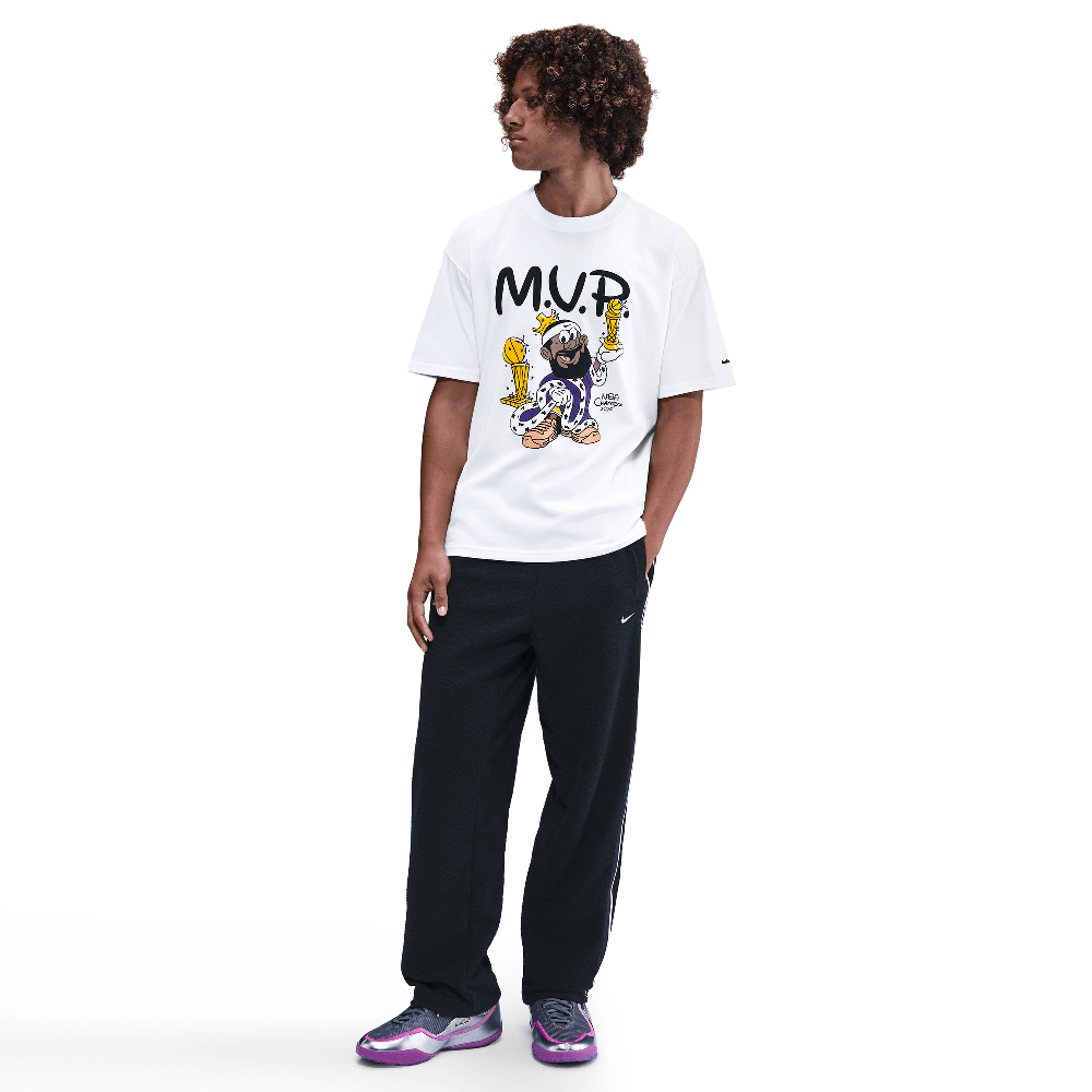 T-shirt de basket-ball homme LeBron « Bubble Boy » Blanc