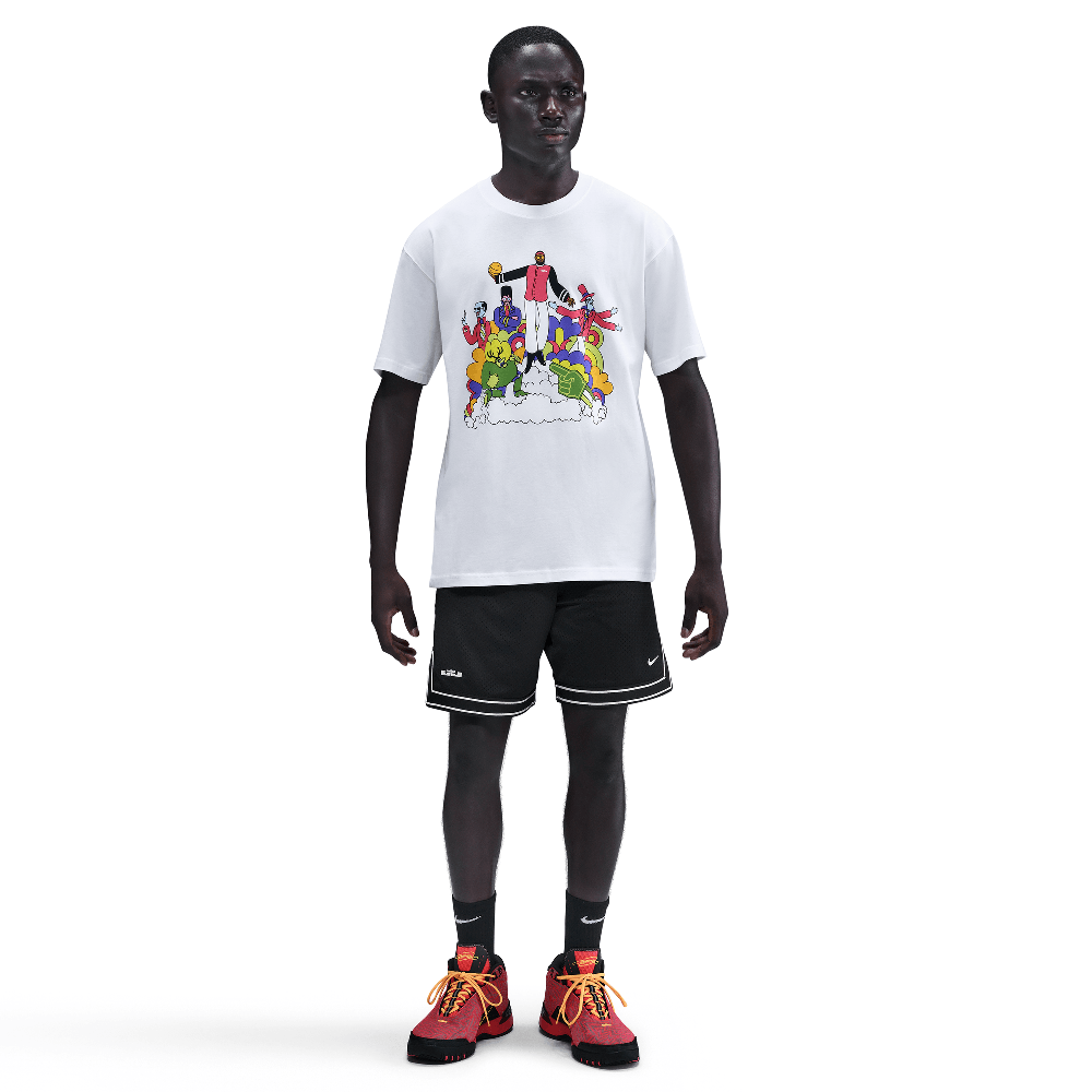 T-shirt de basket-ball LeBron « Heat Wave » pour homme, blanc