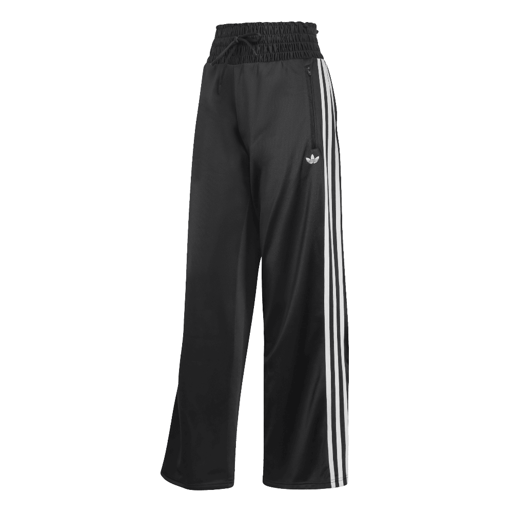 Adidas Smocked Firebird Tracksuit Bottoms Black
