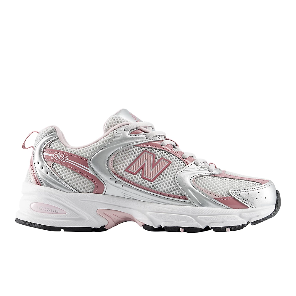 New Balance 530 Argent Métallisé Bois de rose