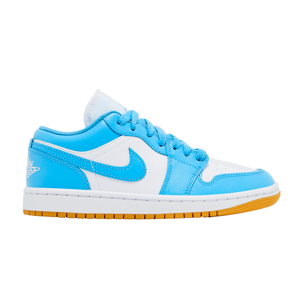 Jordan 1 Low White Gum Light Brown Dark Powder Blue (Femme)