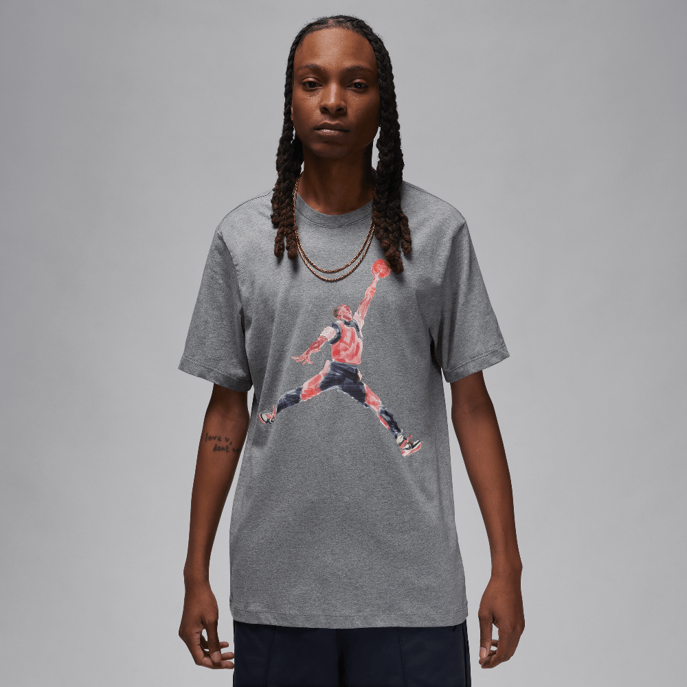 T-shirt Jordan Brand pour homme, couleur gris chiné