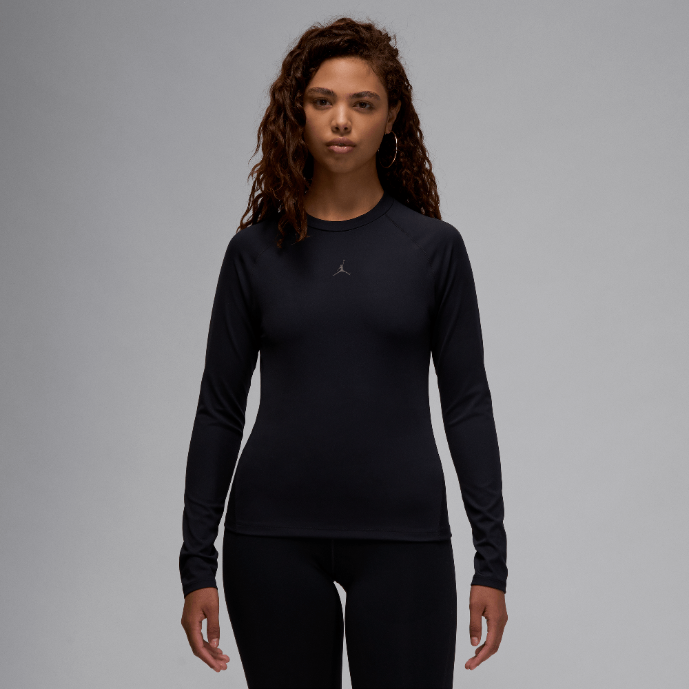 Haut moulant à manches longues Jordan Sport pour femme - Noir