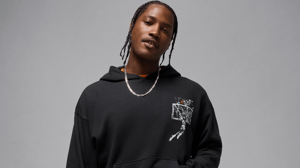 Jordan Brooklyn Hoodie Oversize Homme Noir/Starfish
