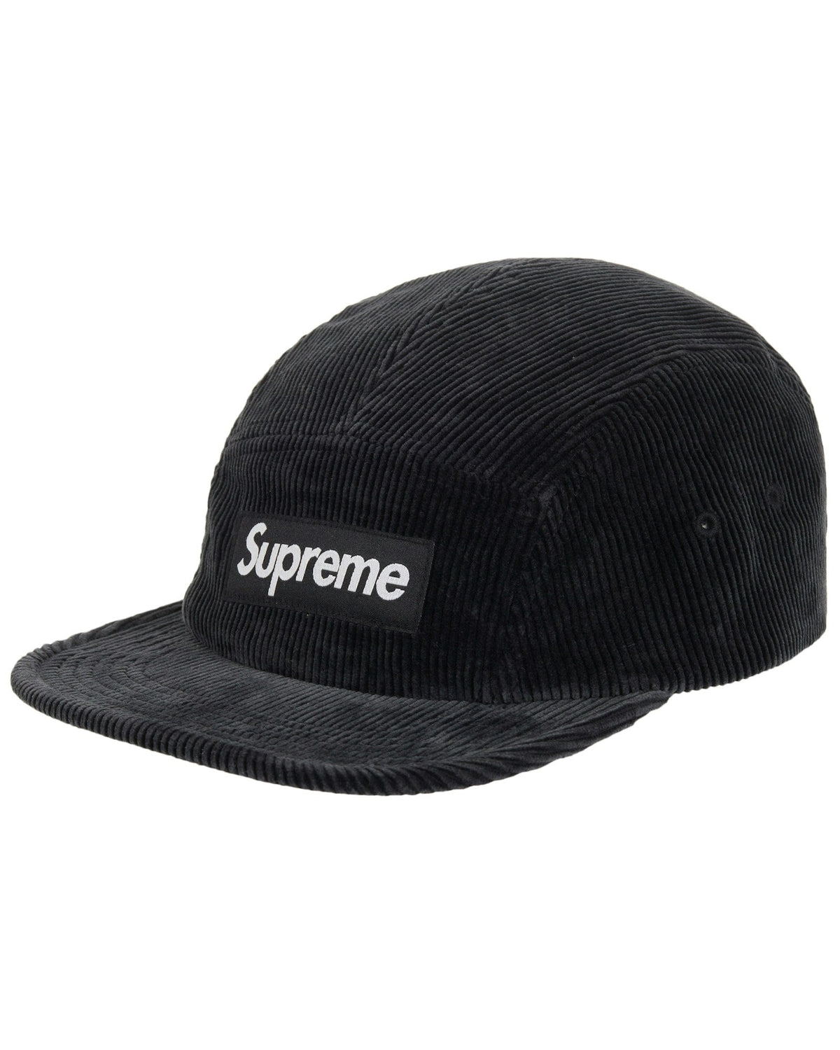 Supreme Casquette Camp Corduroy (SS25) Noir