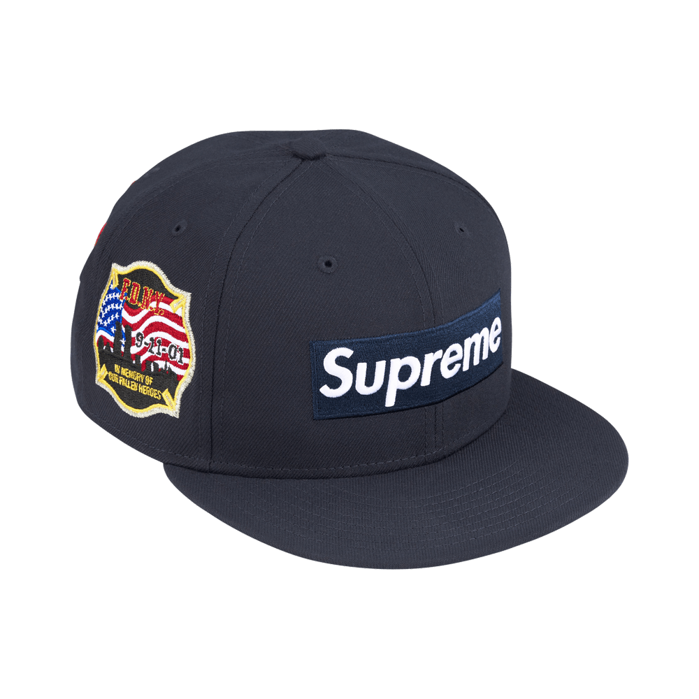 Supreme x FDNY Box Logo New Era 'Navy'