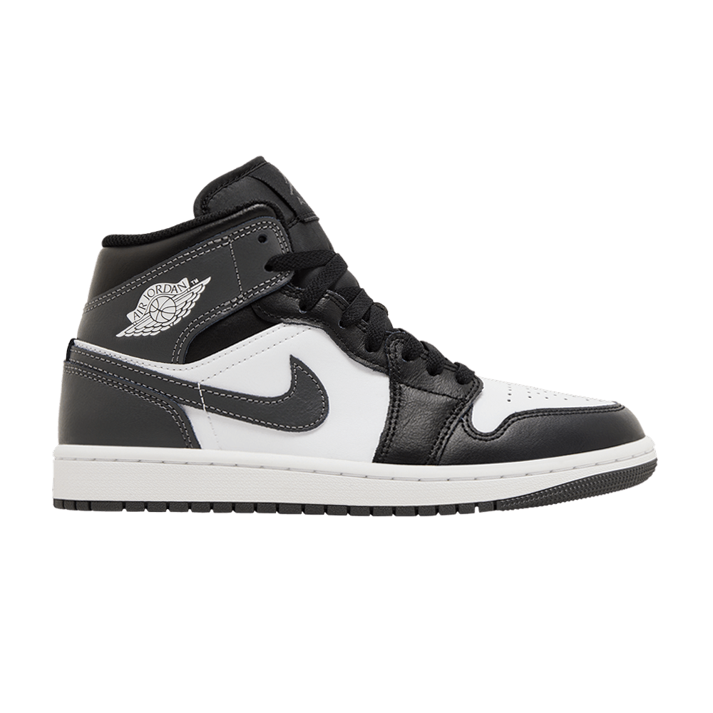 Jordan 1 Mid Noir Blanc Gris Fer