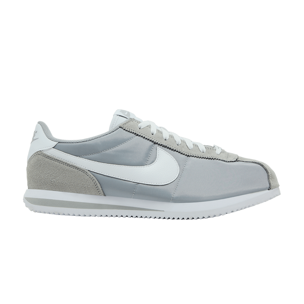 Nike Cortez Textile Argent Plat Blanc